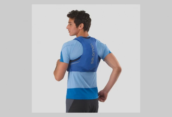 Veste D'hydratation Salomon Sense Pro 5 + Flasks Bleu Unisex 2 Veste D'hydratation Salomon Sense Pro 5 + Flasks Bleu Unisex – Image 2