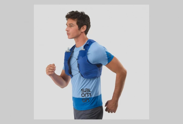 Veste D'hydratation Salomon Sense Pro 5 + Flasks Bleu Unisex 3 Veste D'hydratation Salomon Sense Pro 5 + Flasks Bleu Unisex – Image 3