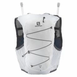 Sac D'hydratation Salomon Active Skin 8 + Flasks Blanc Gris Femme