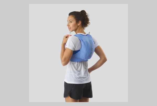 Veste D'hydratation Salomon Sense Pro 10 + Flasks Bleu Femme 2 Veste D'hydratation Salomon Sense Pro 10 + Flasks Bleu Femme – Image 2