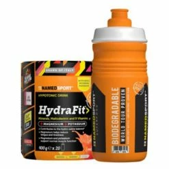 Boisson Energétique NamedSport Hydrafit 400g Orange + Bidon