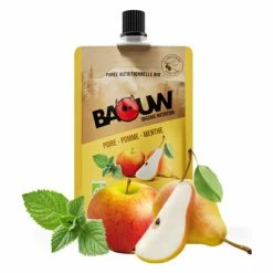 Purée énergétique Bio Baouw Poire-Pomme-Menthe 90g