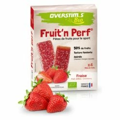 4 Pâtes De Fruits Overstims Bio Fruit'N Perf Fraise