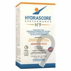 Boisson Isotonique De L'effort Hydrascore N°9 Thé Pêche 10 X 40g
