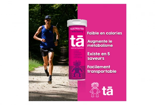 Tā Energy 12 Pastilles électrolytes TA Energy Hydratation Tabs Fruits Rouges 5 Tā Energy 12 Pastilles électrolytes TA Energy Hydratation Tabs Fruits Rouges – Image 5