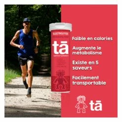 Tā Energy 12 Pastilles électrolytes TA Energy Hydratation Tabs Frais Kiwi -Accessoires, Nutrition & Soins du Corps Gravel Soldes unnamed file 561