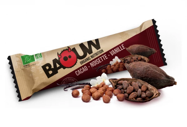 3 Barres énergétiques Bio Baouw Cacao-Noisette-Vanille 25g 1 3 Barres énergétiques Bio Baouw Cacao-Noisette-Vanille 25g