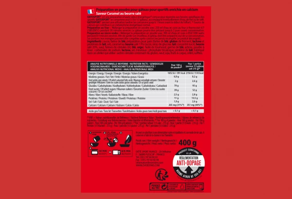 Gâteau Energétique Overstims Gatosport Caramel Beurre Salé 400g 2 Gâteau Energétique Overstims Gatosport Caramel Beurre Salé 400g – Image 2