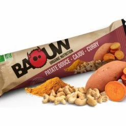 3 Barres énergétiques Bio Baouw Patate Douce-Cajou-Curry 25g
