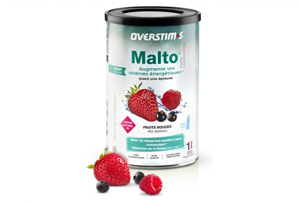 Boisson Énergétique Overstims Malto Antioxydant Fruits Rouges 500g 1 Boisson Énergétique Overstims Malto Antioxydant Fruits Rouges 500g