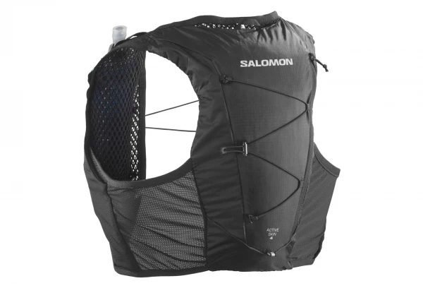 Sac D'hydratation Salomon Active Skin 4 + Flasks Noir Unisex 1 Sac D'hydratation Salomon Active Skin 4 + Flasks Noir Unisex